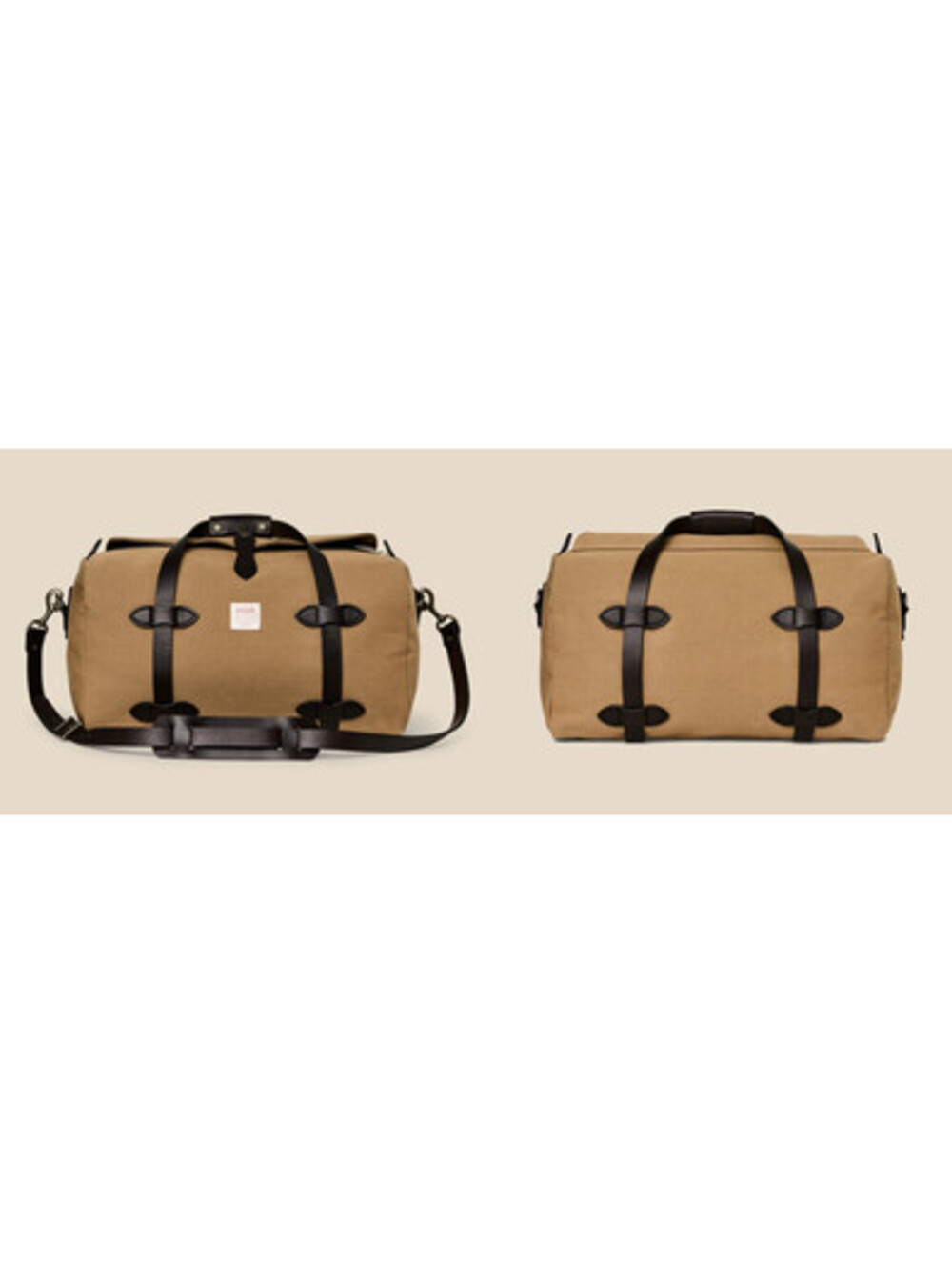 Filson Small Rugged Twill Duffle Bag | Tan | MSRP $499 | Made in USA